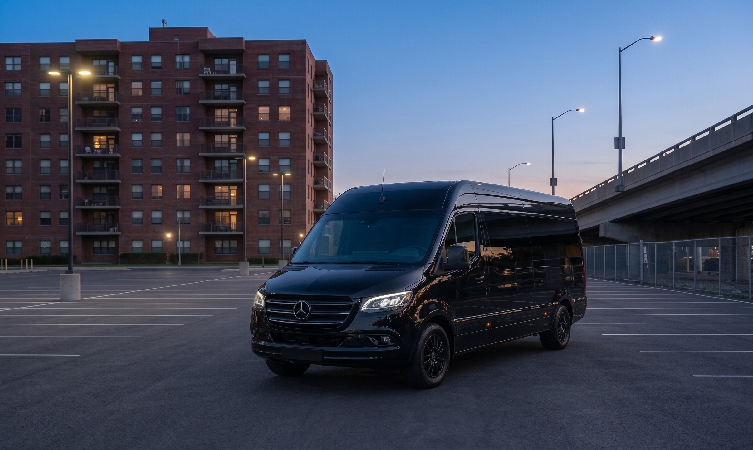 Black Cream's Transport Sprinter Van
